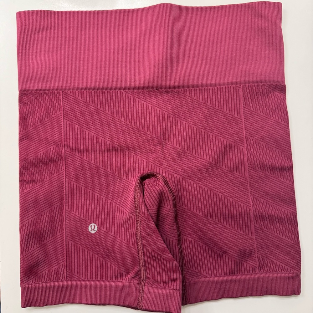 lululemon athletica Berry Pink Bike Shorts